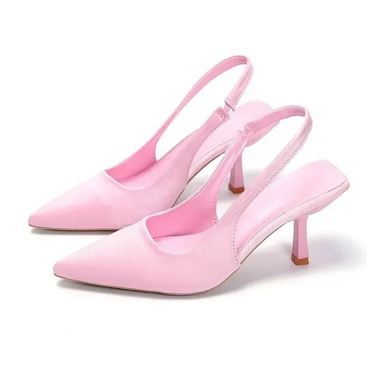 Dame Sandaler Slingback Med Spiss Tå 6