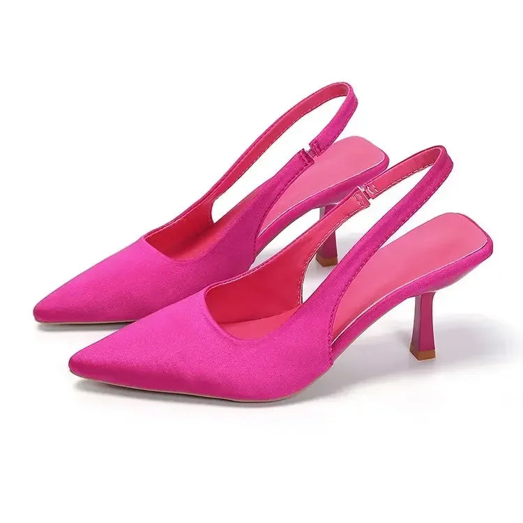 Dame Sandaler Slingback Med Spiss Tå 9