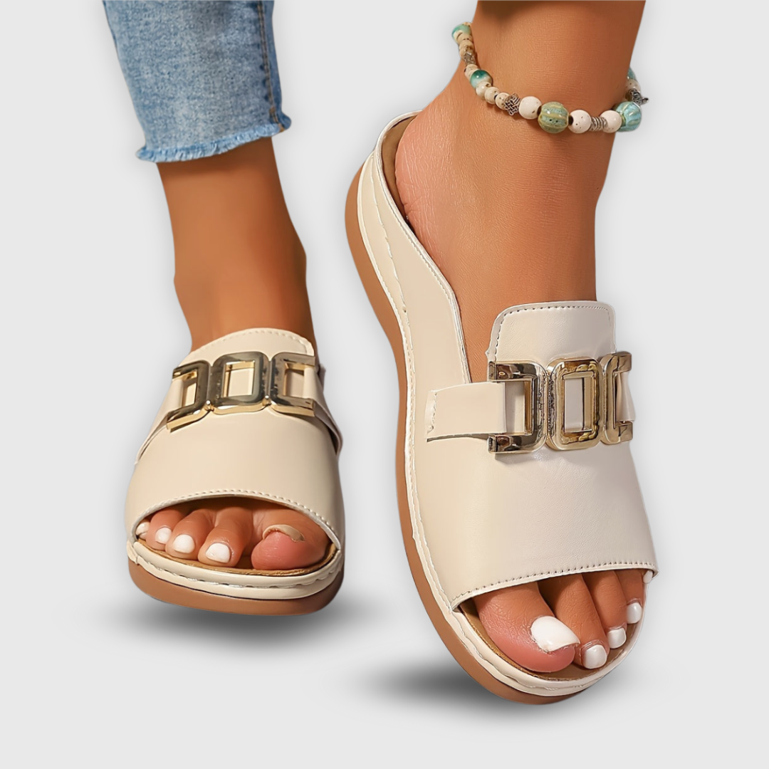 Dame Sandaler Slip-On med Plattform - Moderne og Allsidig Design 3