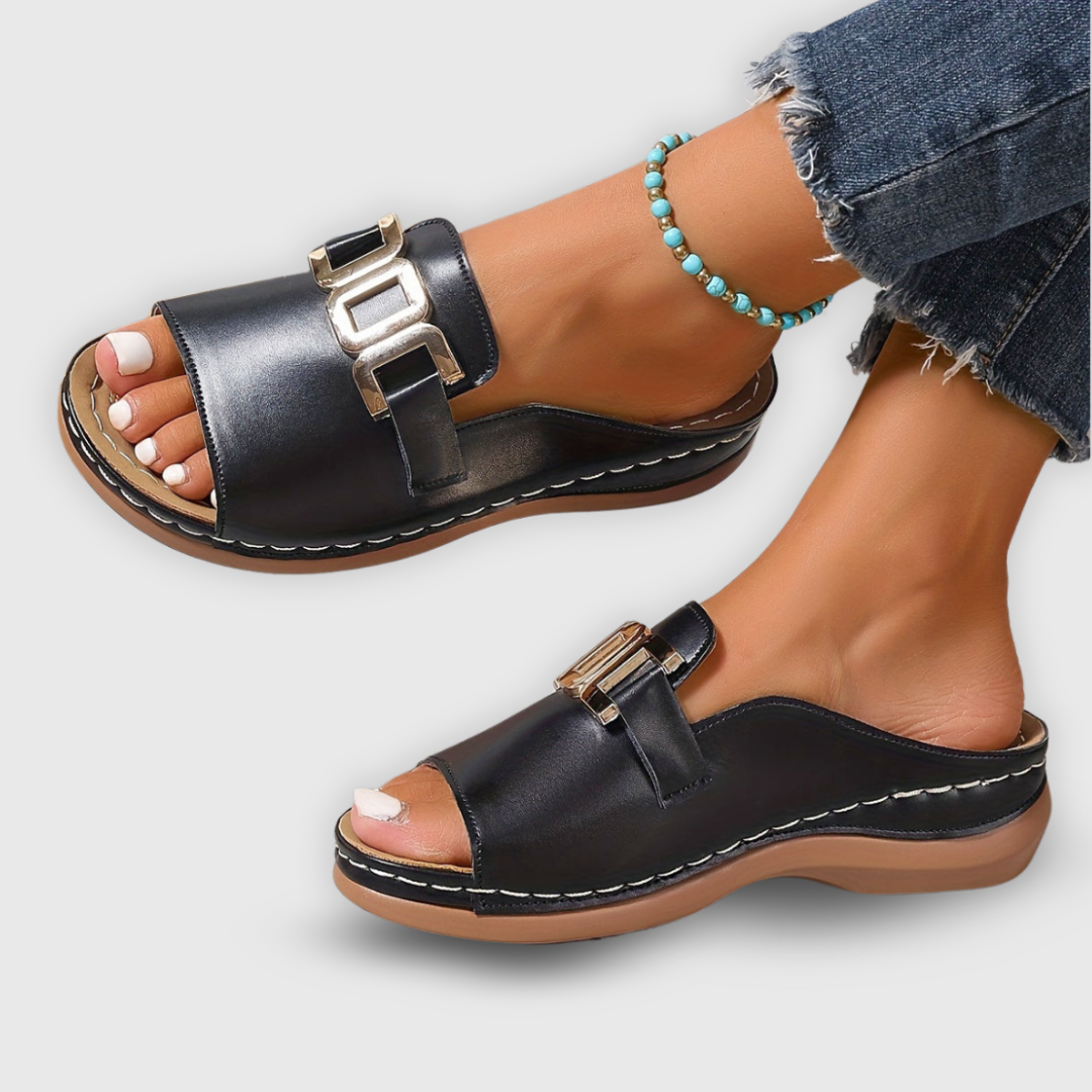 Dame Sandaler Slip-On med Plattform - Moderne og Allsidig Design 7