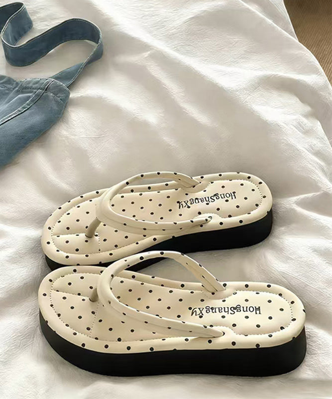 Dame Sandaler Strandplattform Komfortable Flate Sko 1
