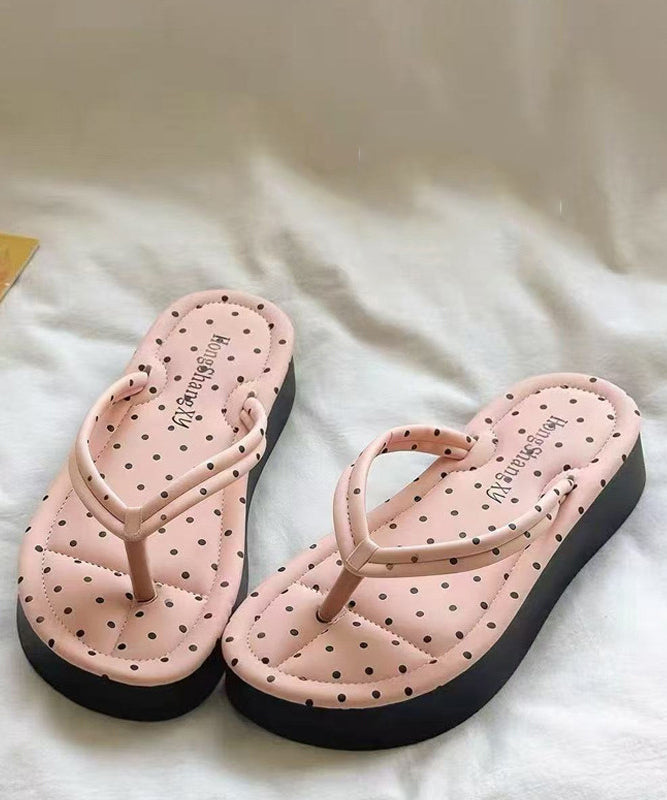 Dame Sandaler Strandplattform Komfortable Flate Sko 4