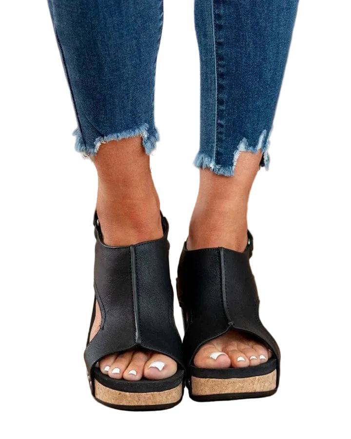 Dame Sandaler Tidløs Design Komfortabel Passform 0