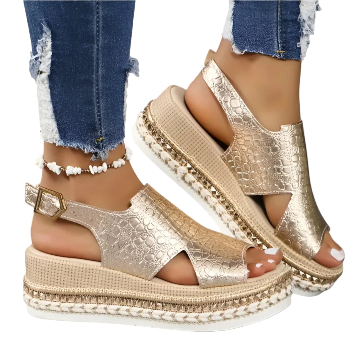Dame Sandaler Trendy Design Med Justerbare Stropper 0
