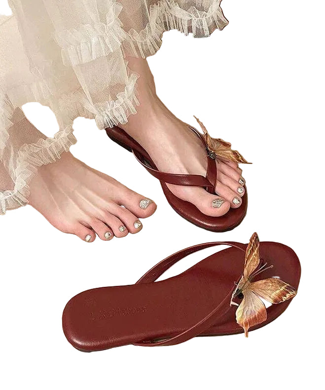 Dame Sandaler Uformell Stil Med Håndlagde Detaljer 0