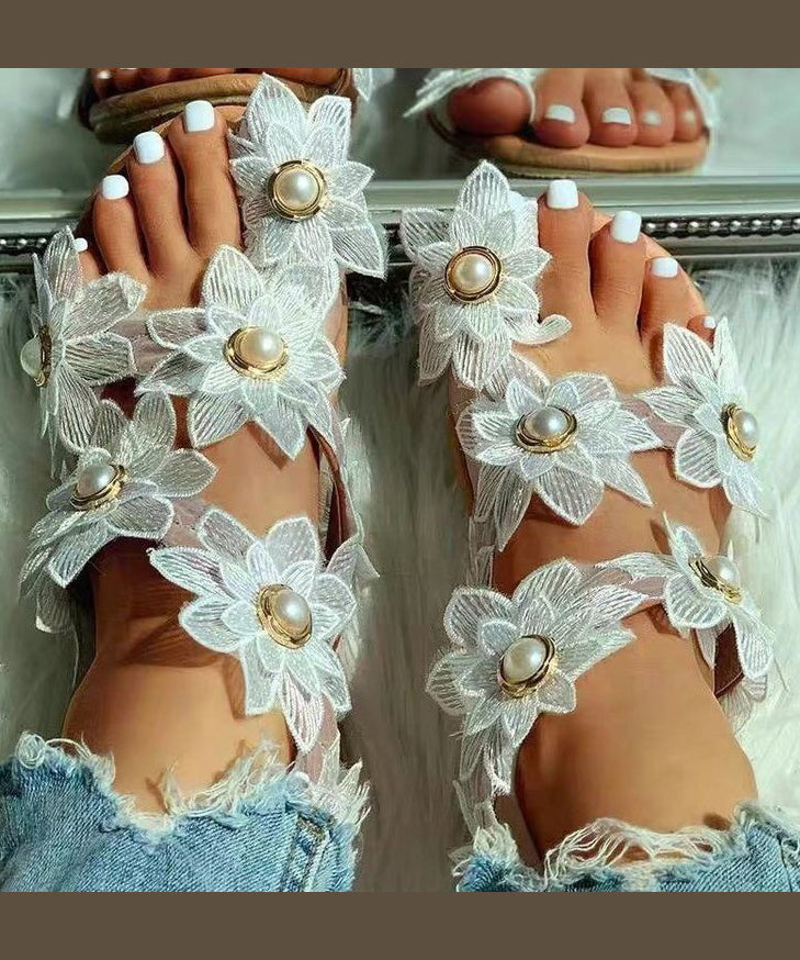 Dame Sandaler med Blomsterdesign 4