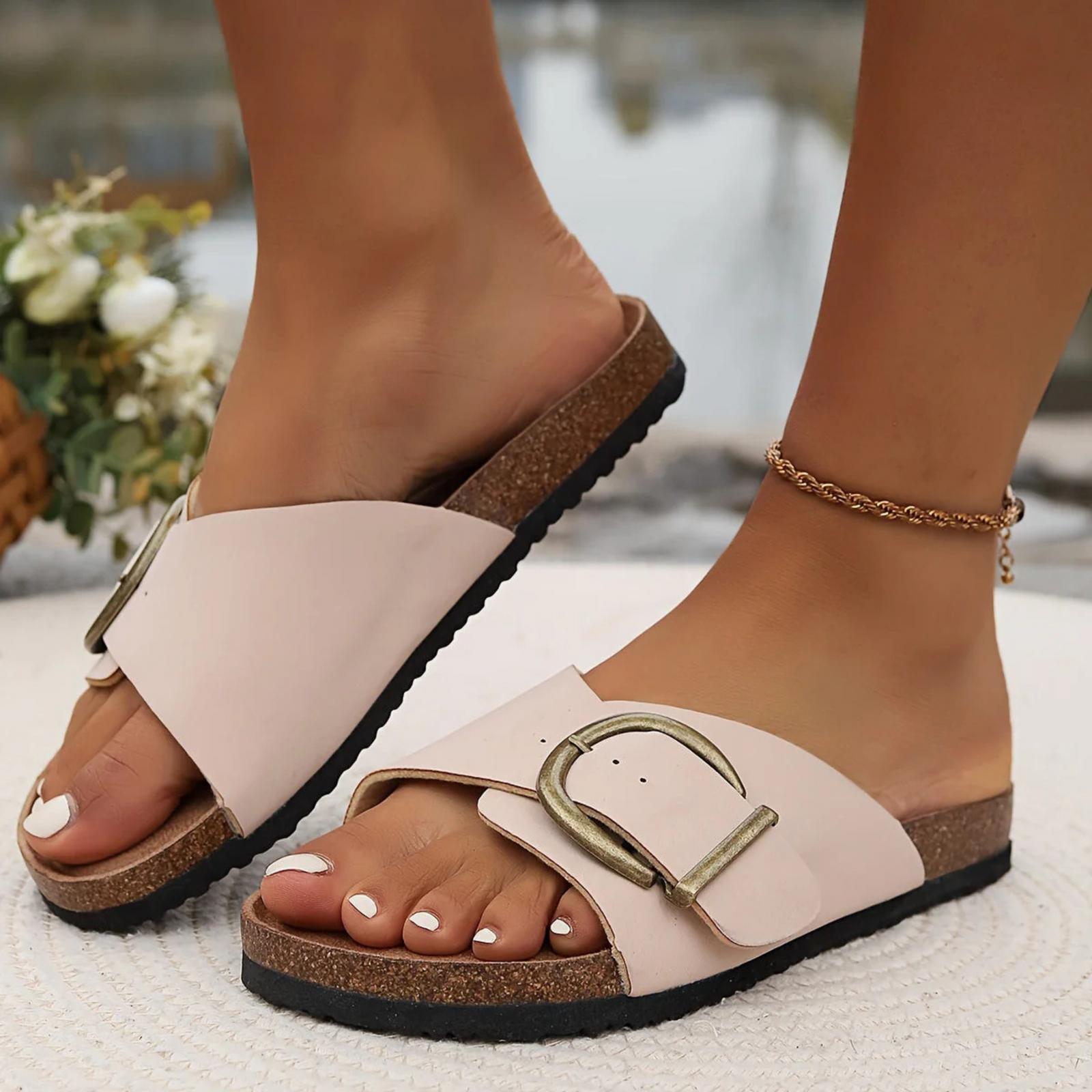 Dame Sandaler med Justerbare Stropper 1