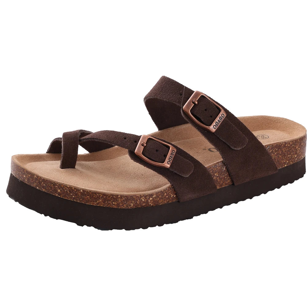 Dame Sandaler med Kork Innersåle og Buestøtte 25