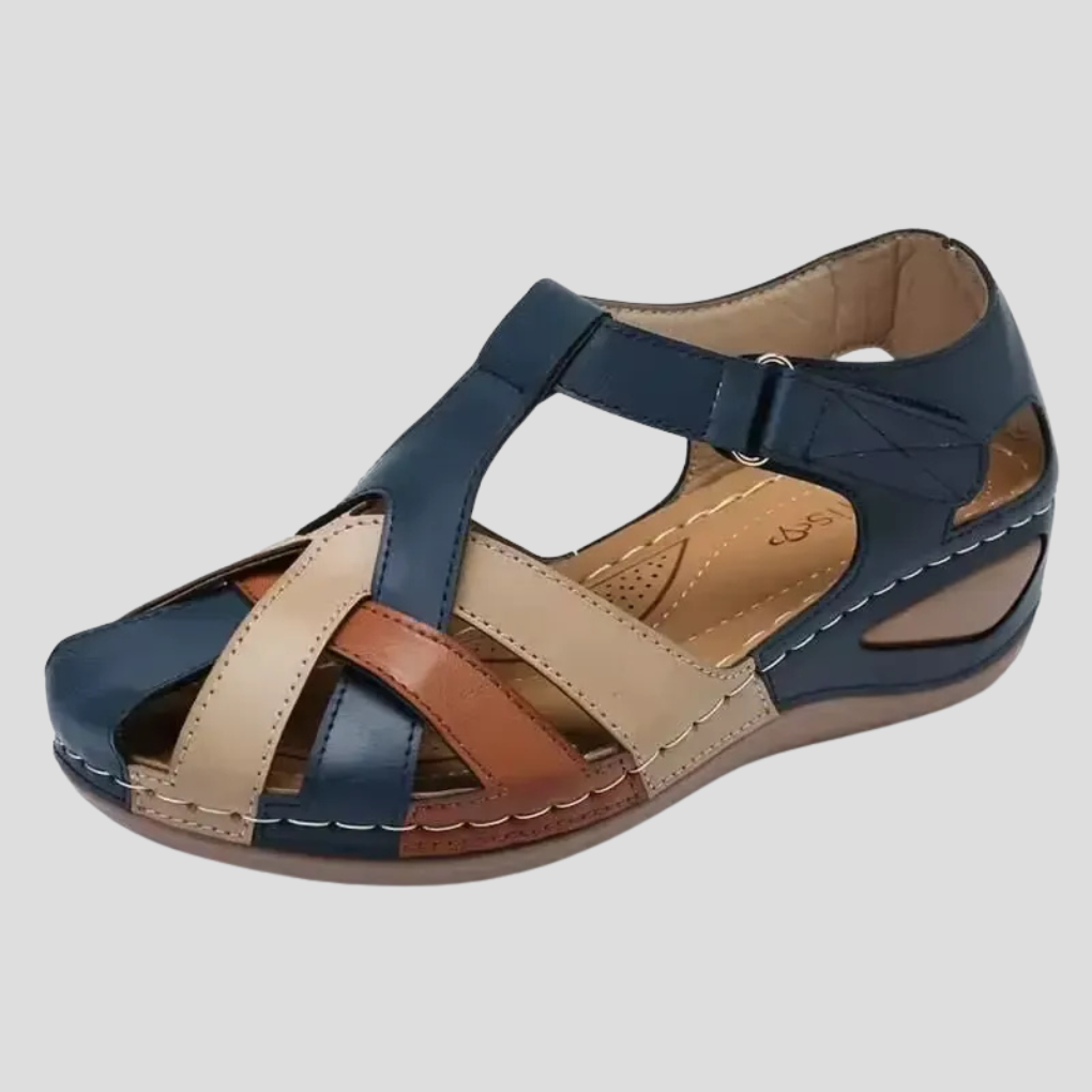 Dame Sandaler med Lukket Tå i Colorblock Stil 3
