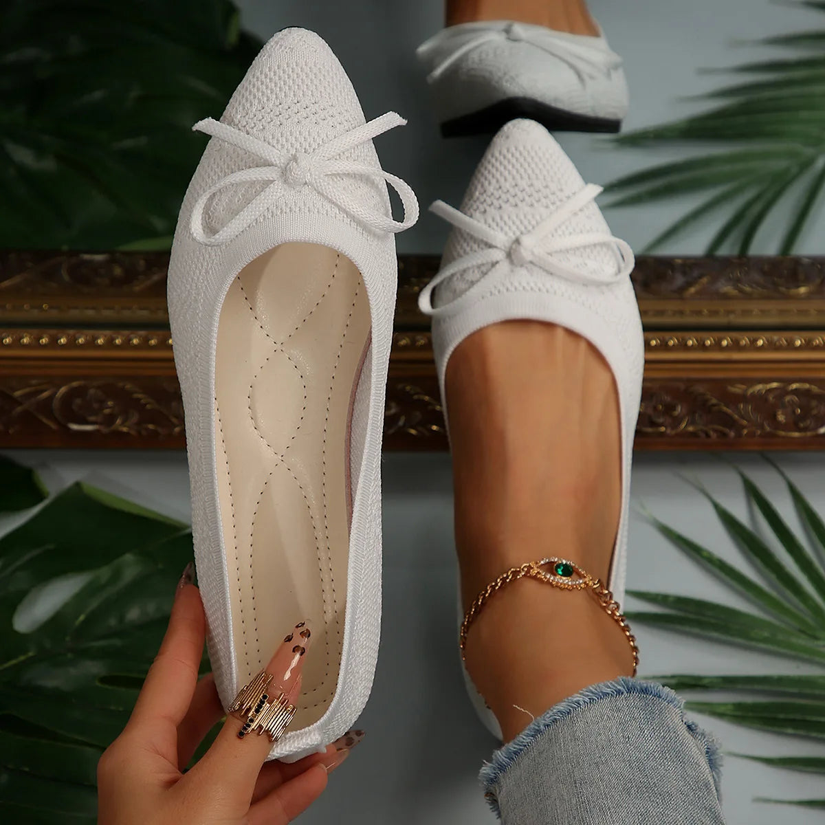 Dame Sandaler med Sløyfe 6