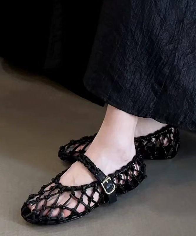 Dame Sandaler med Vevd Design og Spennestropp 0
