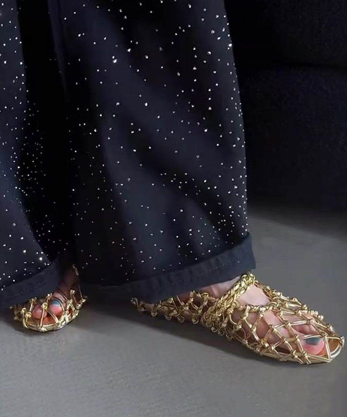 Dame Sandaler med Vevd Design og Spennestropp 4
