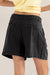 Dame Shorts Høyt Liv Plisseringer Rayon Lin 1