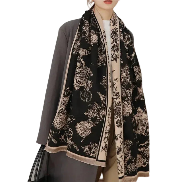 Dame Sjal Pashmina Teppet Design 0