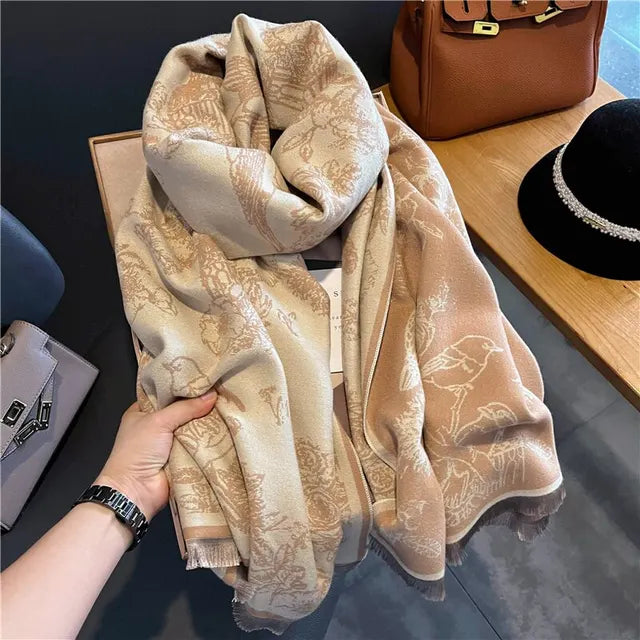 Dame Sjal Pashmina Teppet Design 5