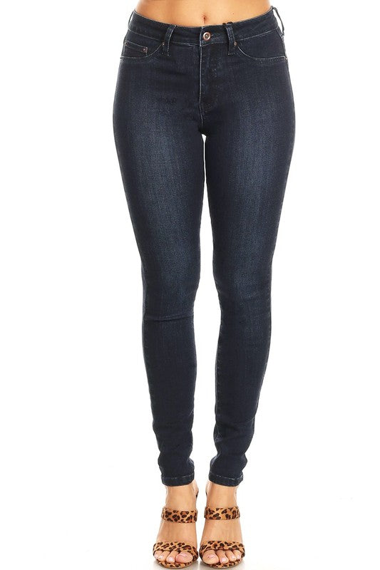 Dame Skinny Jeans Høy Midje Denim 0