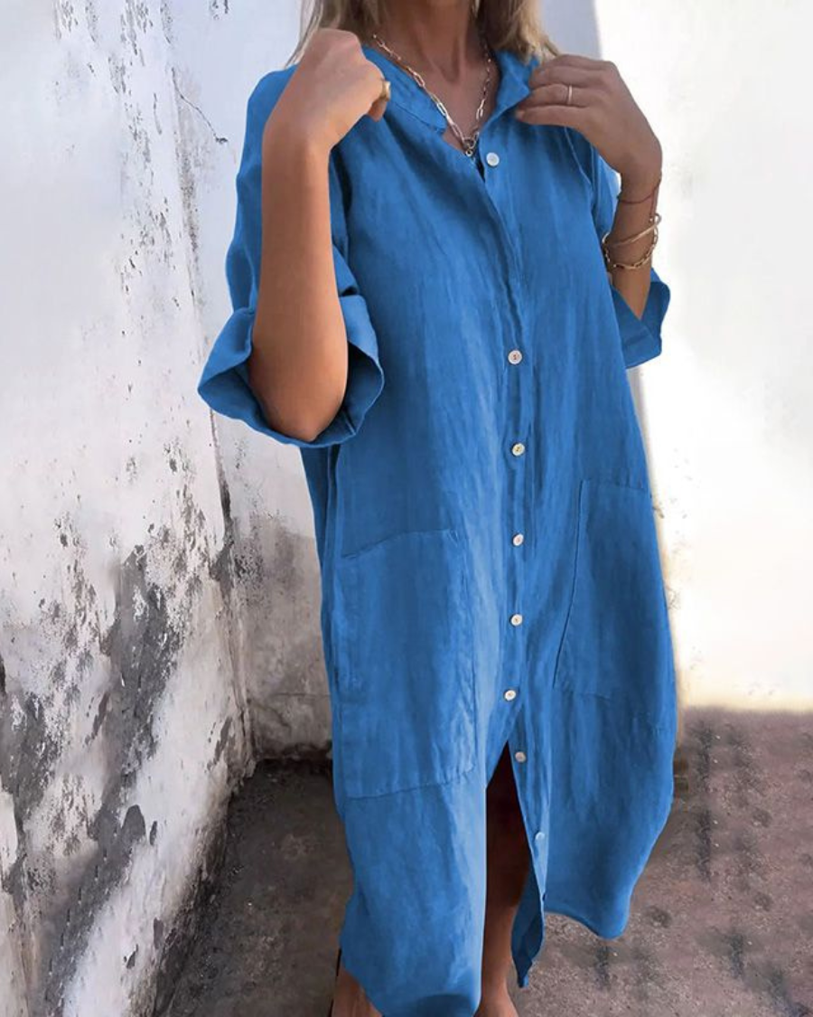 Dame Skjortekjole Boho Stil 2