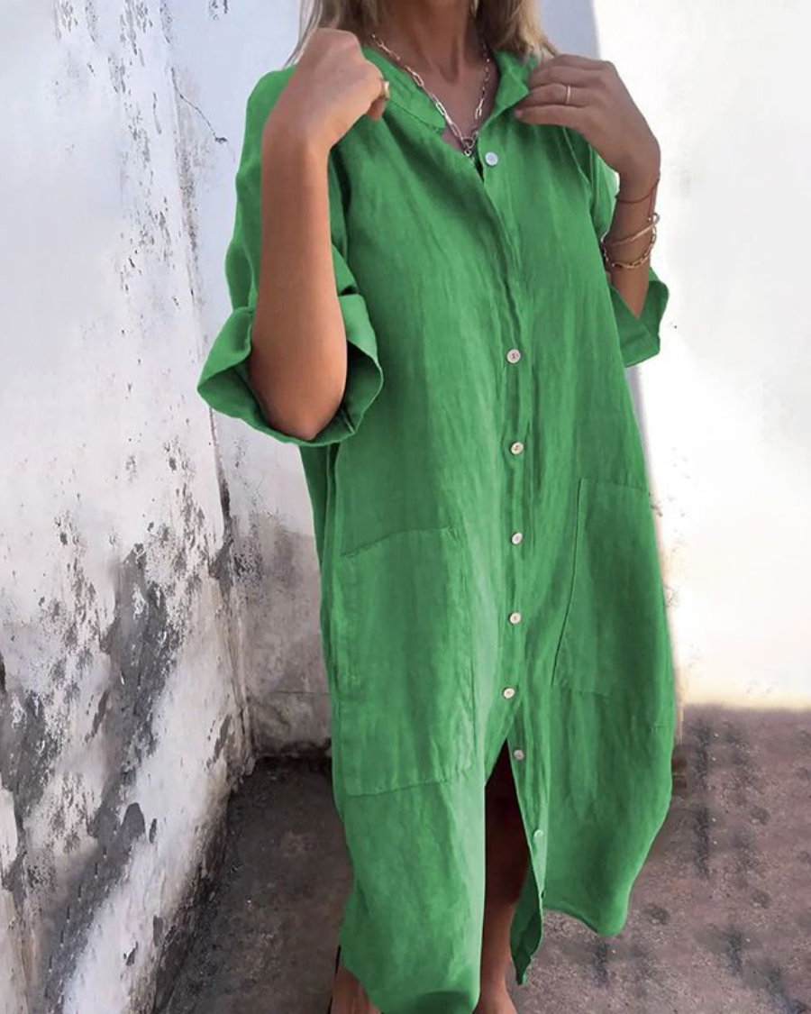 Dame Skjortekjole Boho Stil 3