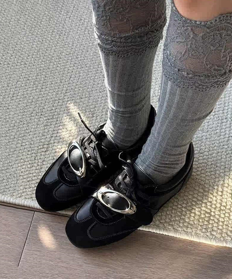 Dame Sko med Snøring og Paljetter 1