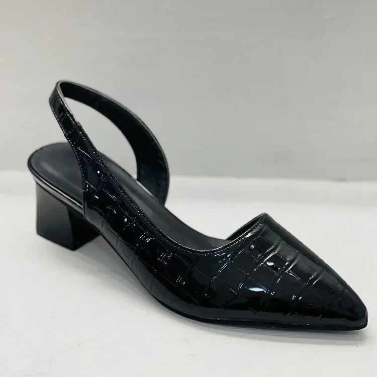 Dame Slingback Pumps Spiss Tå 4