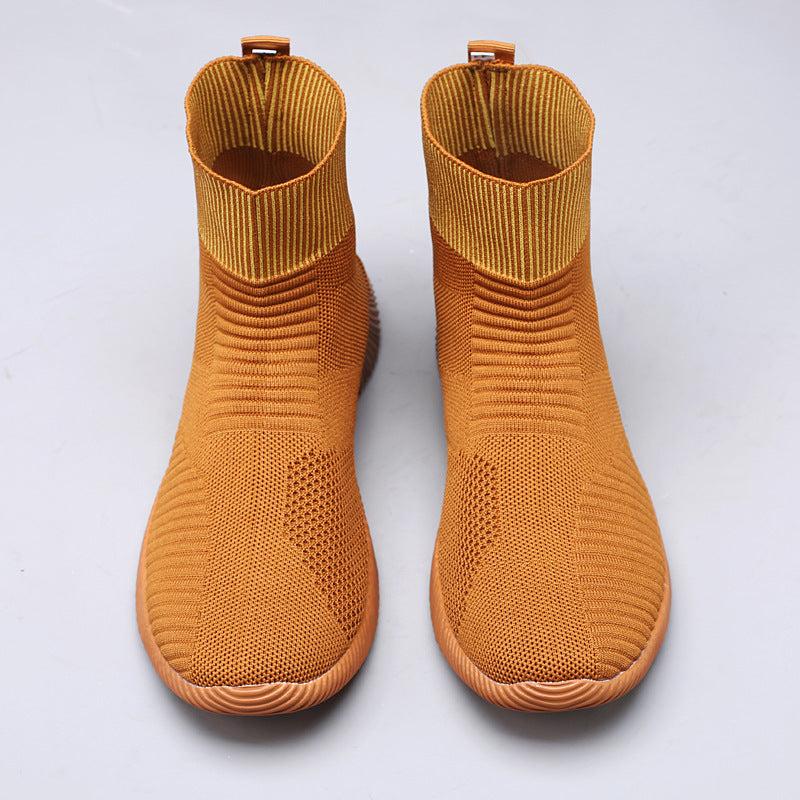 Dame Sneakers Strikkede Sokkestil 4