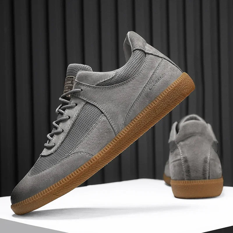 Dame Sneakers i Semsket Skinn Minimalistisk Stil 5