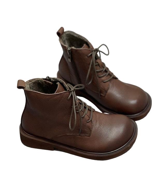 Dame Snørestøvler med Varm Fleece 0