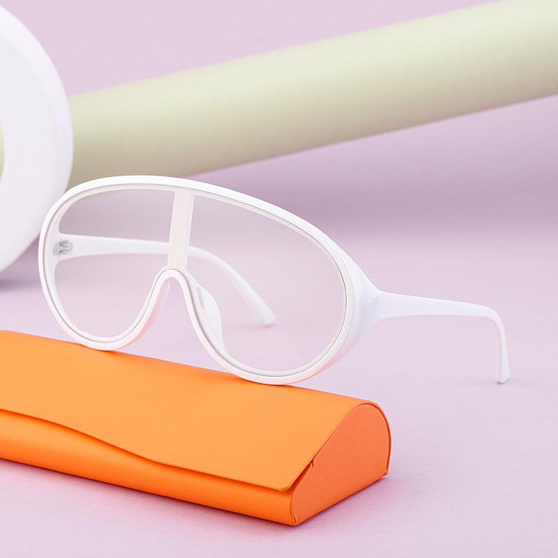Dame Solbriller Futuristisk Design Minimalistisk Stil 2