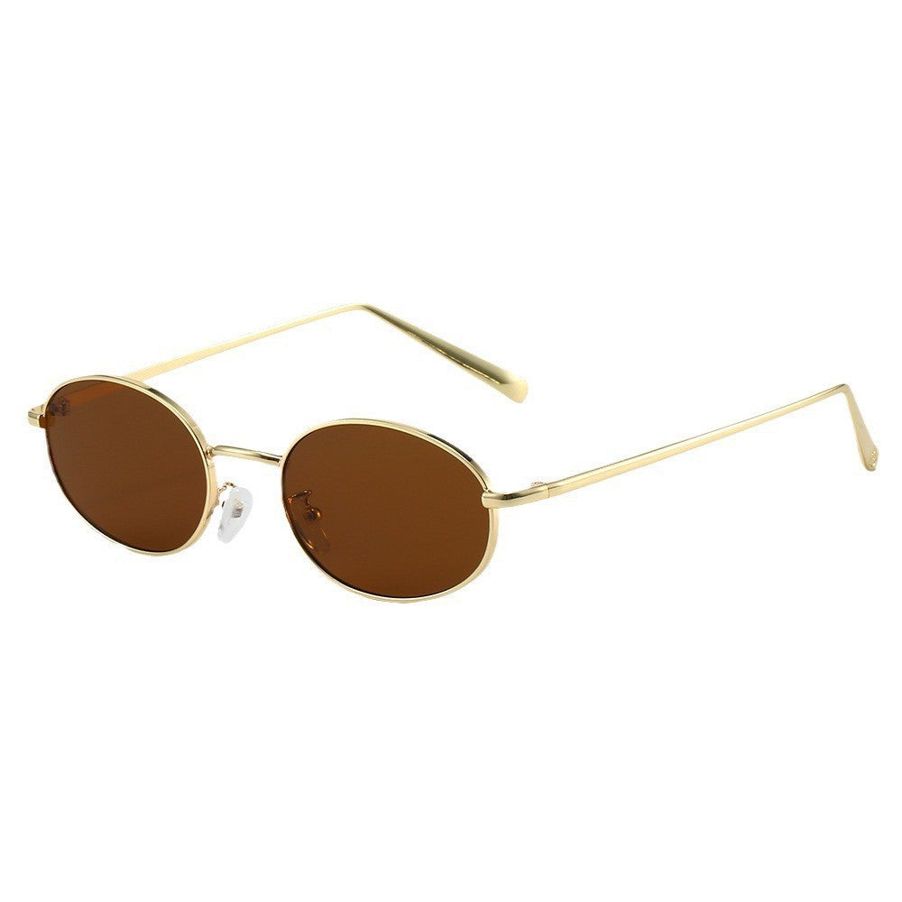 Dame Solbriller Ovalt Design med UV-Beskyttelse 0