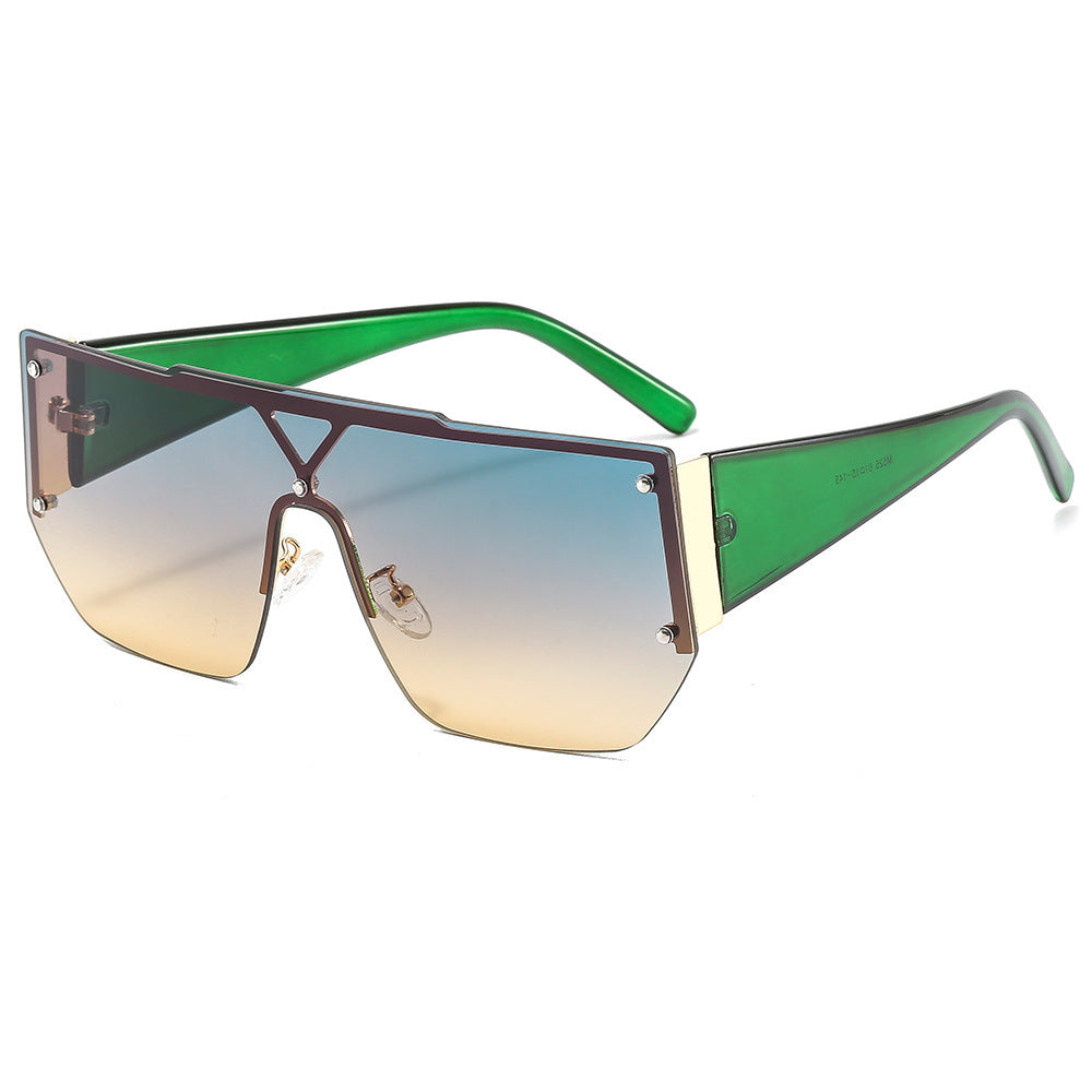 Dame Solbriller Overdimensjonerte Geometrisk Design 2