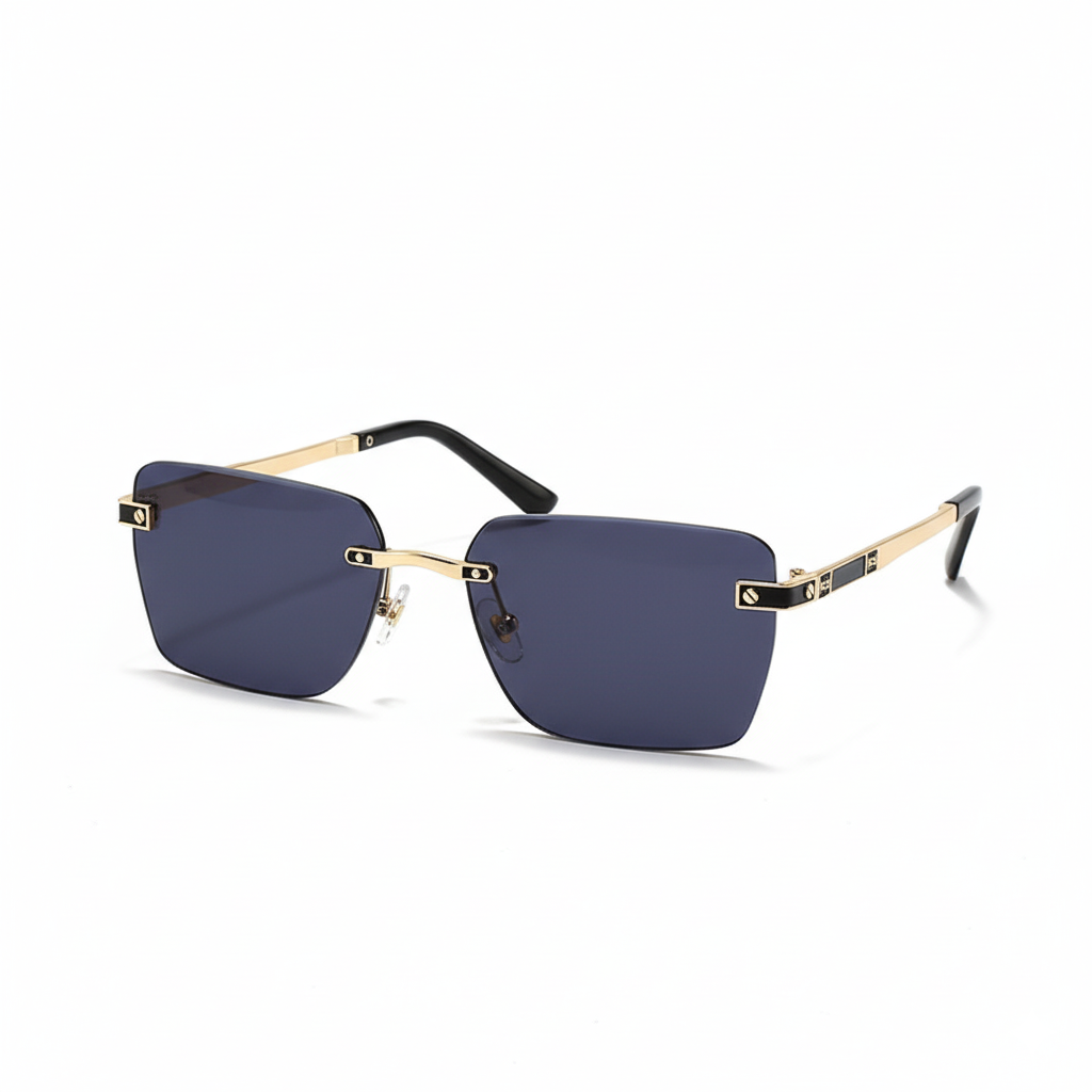 Dame Solbriller Rimless med Elegant Design 0