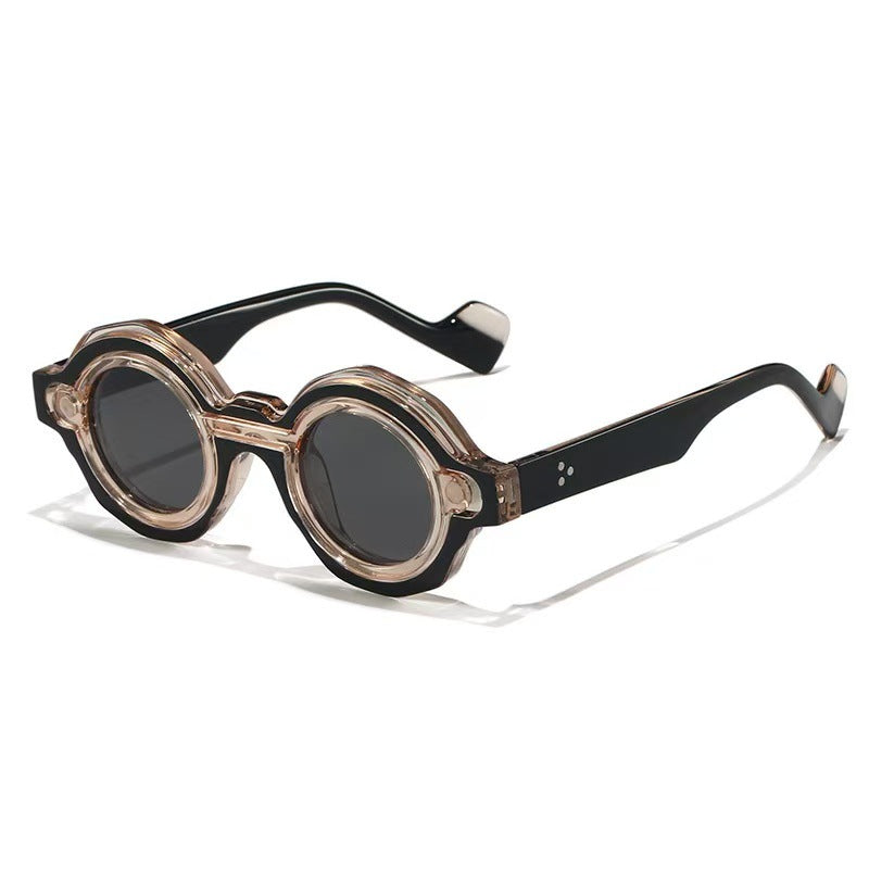 Dame Solbriller Rund Design Moderne 5