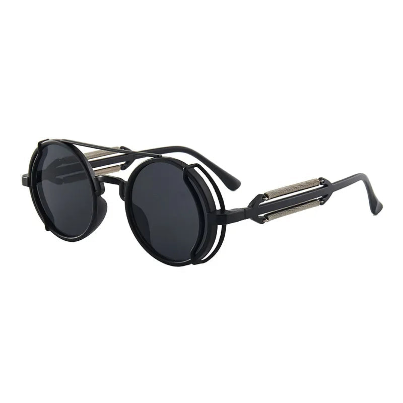 Dame Solbriller Rundede Linser Moderne Design 3