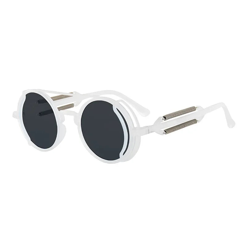Dame Solbriller Rundede Linser Moderne Design 7
