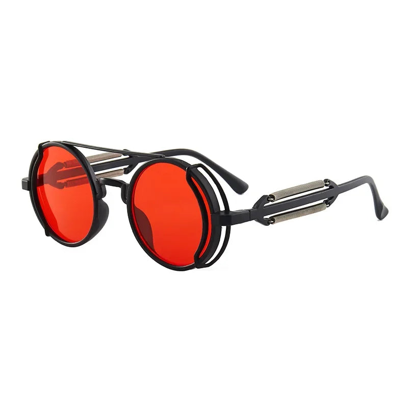 Dame Solbriller Rundede Linser Moderne Design 8