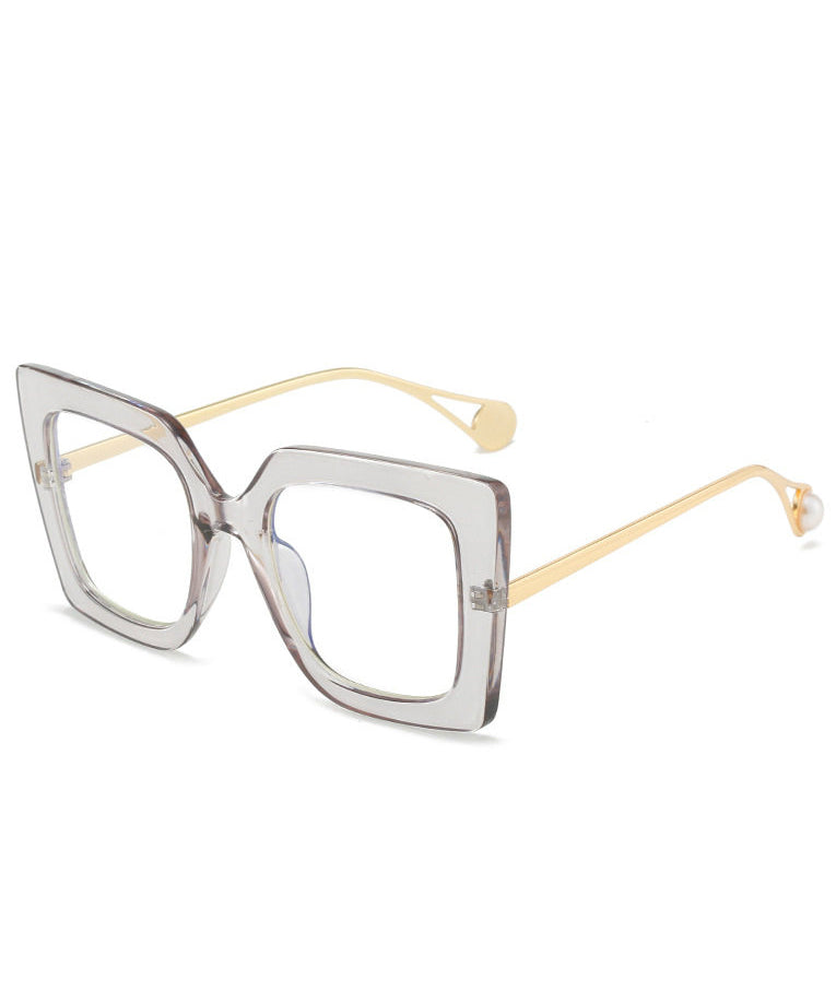 Dame Solbriller i Leopard Design 4