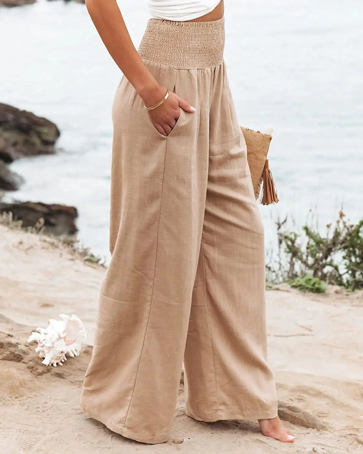 Dame Sommerbukser Bred Ben Lett Nylon-Bomull-Polyester 2