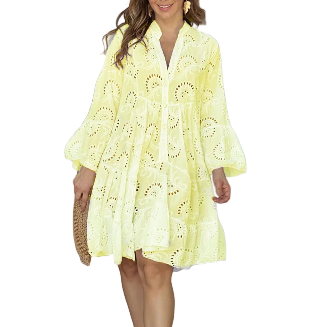 Dame Sommerkjole Ajour-design 0