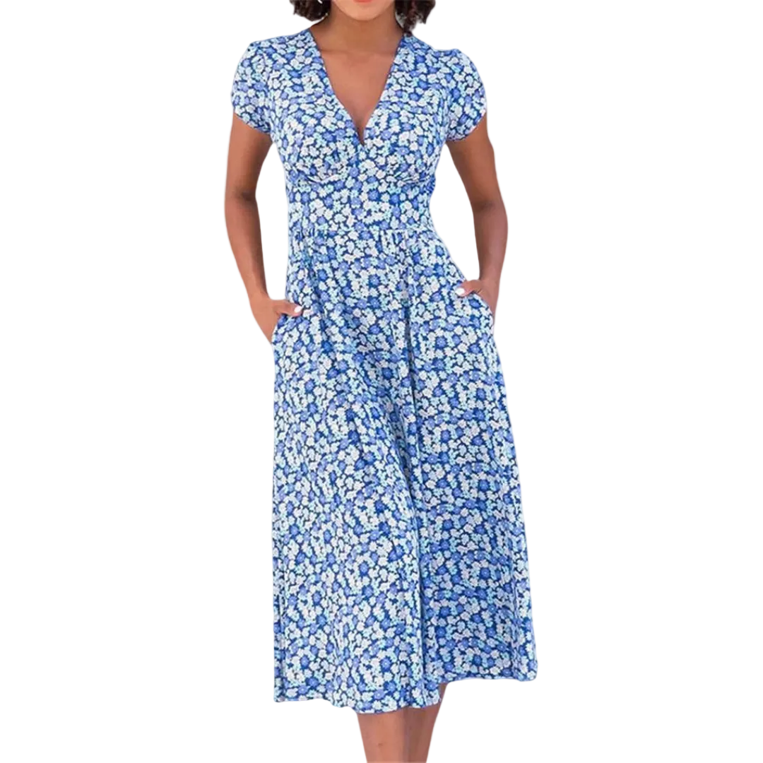 Dame Sommerkjole Blomsterdesign 0