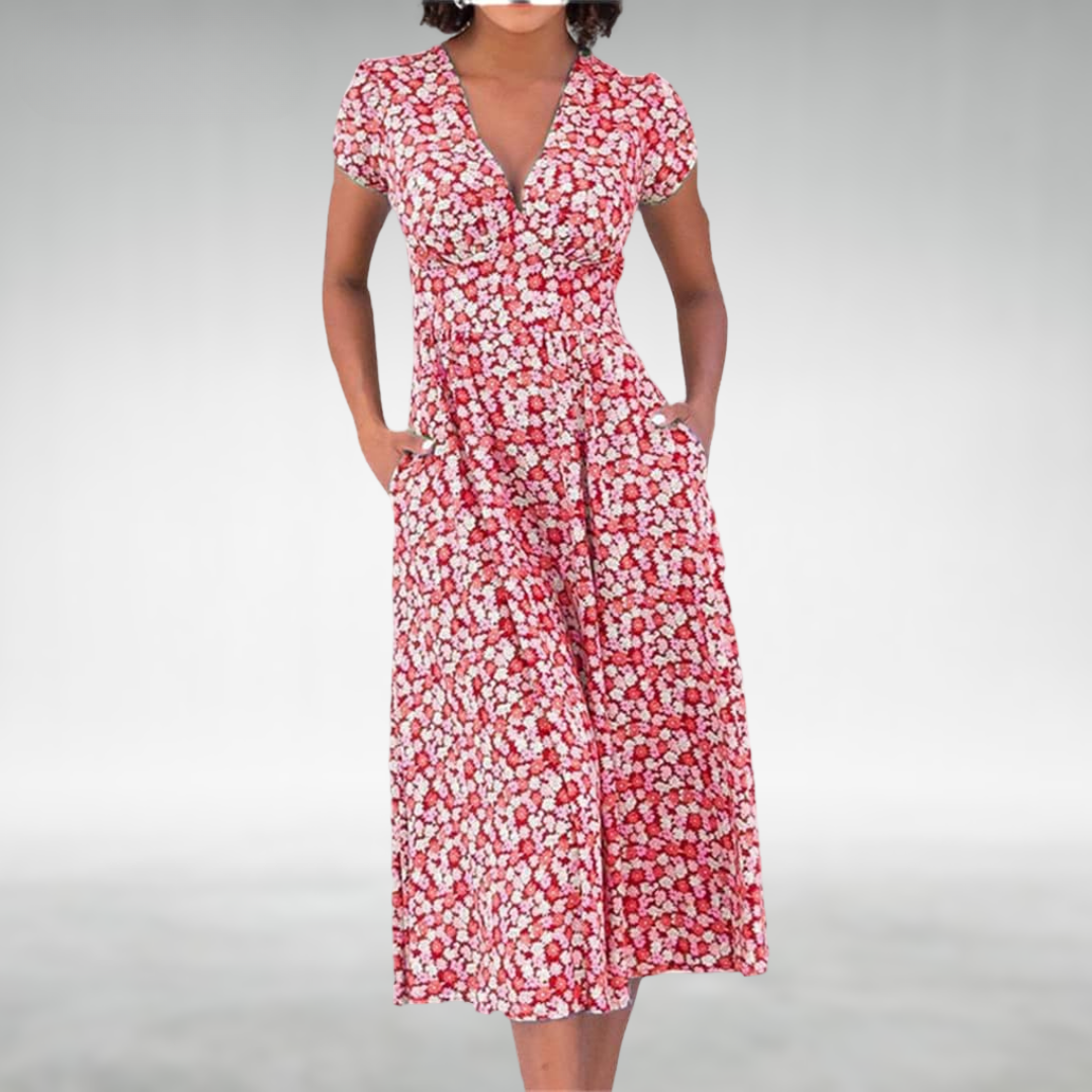 Dame Sommerkjole Blomsterdesign 1