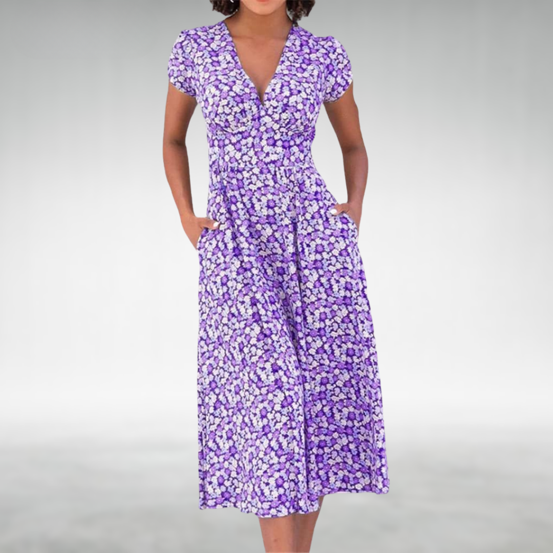 Dame Sommerkjole Blomsterdesign 2