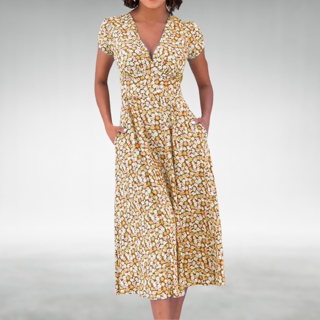 Dame Sommerkjole Blomsterdesign 3