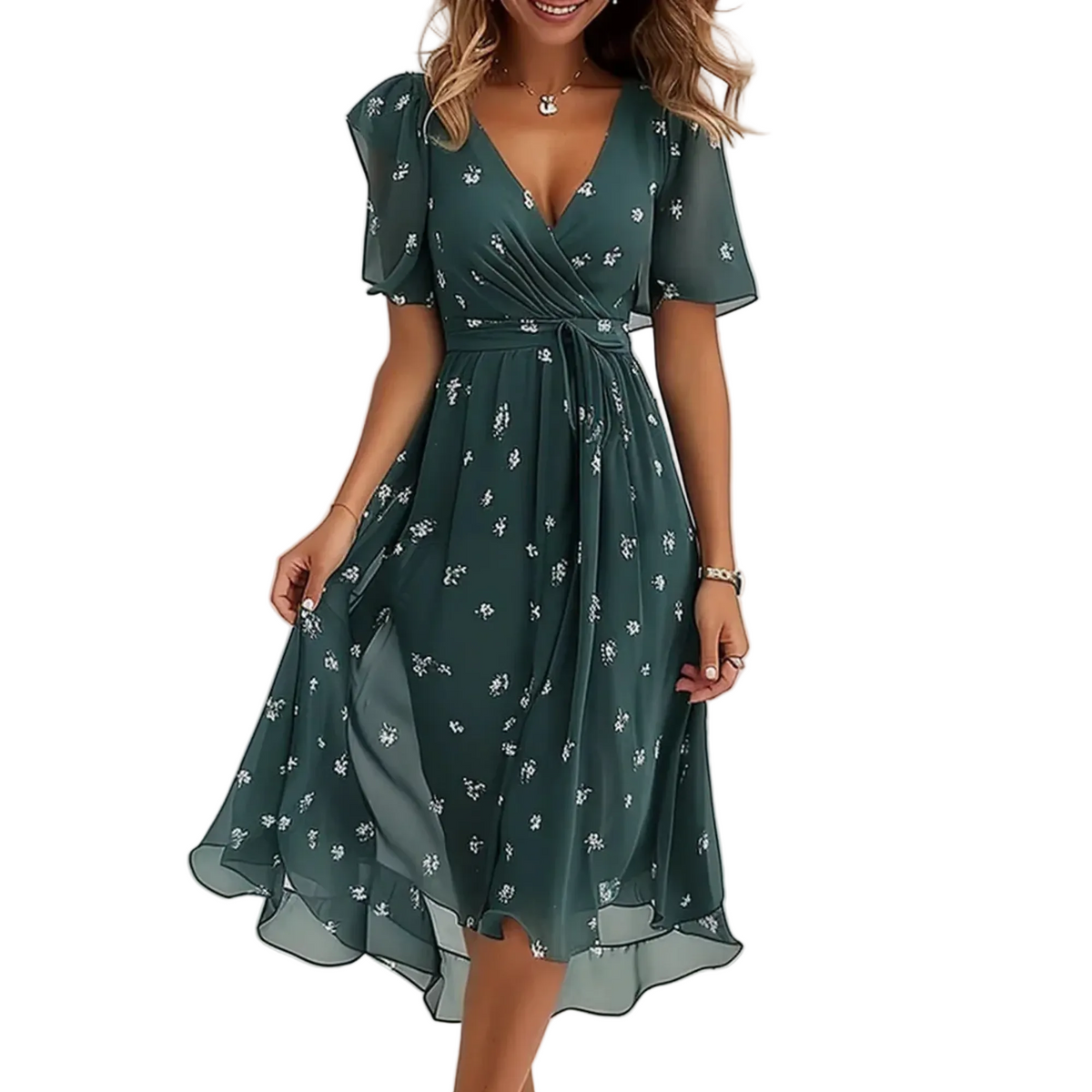 Dame Sommerkjole Flytende Design for Varme Dager 0