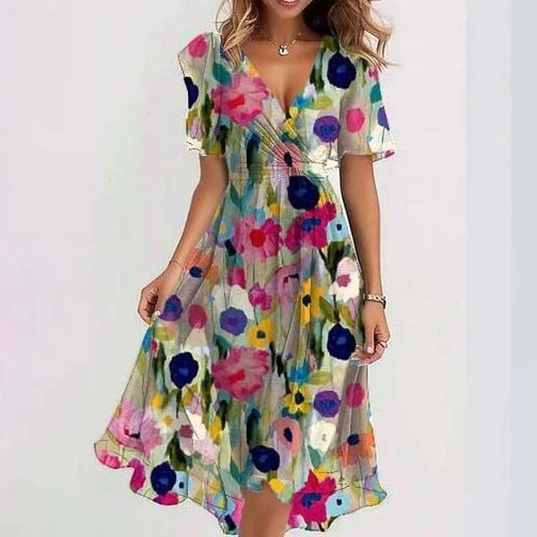 Dame Sommerkjole Flytende Design for Varme Dager 2