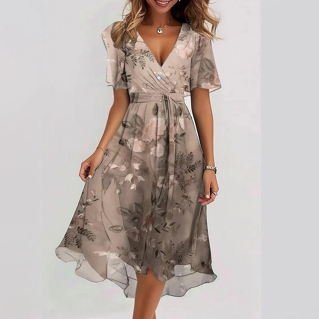 Dame Sommerkjole Flytende Design for Varme Dager 4