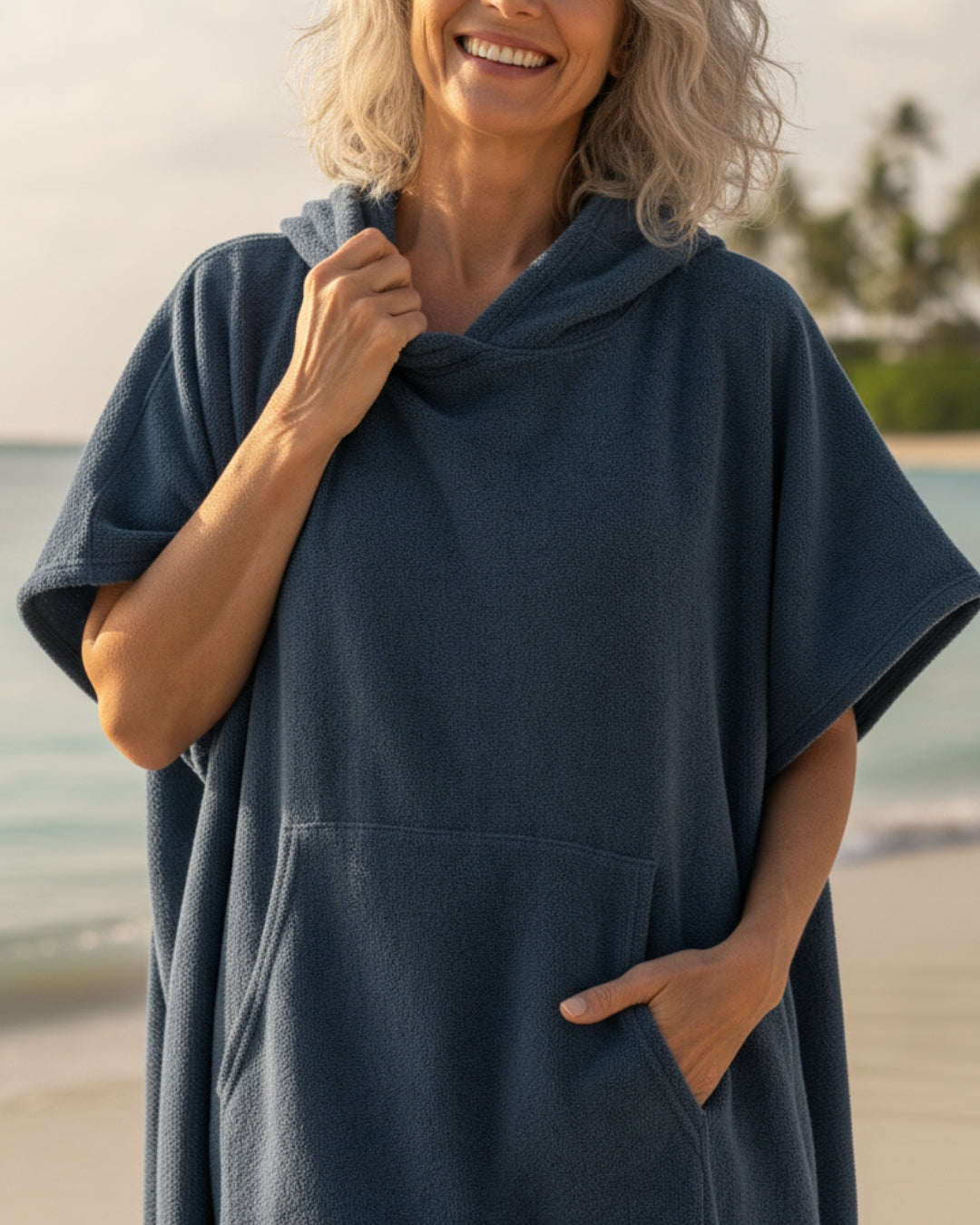 Dame Strand Poncho Kjole 1