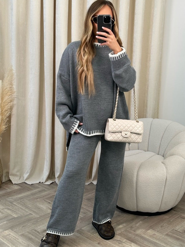 Dame Strikkedress Komfortabel Casual Stilig 4
