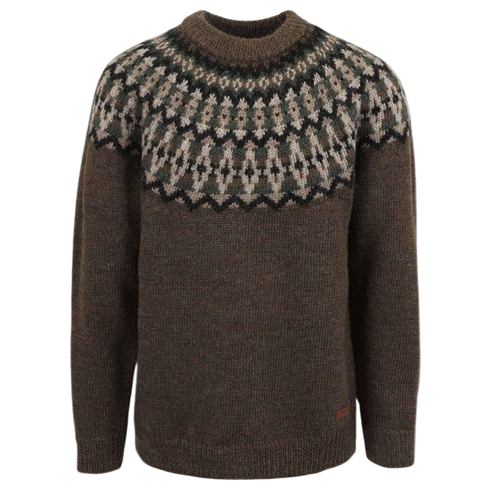 Dame Strikkegenser Retro med Koselig Stil 0