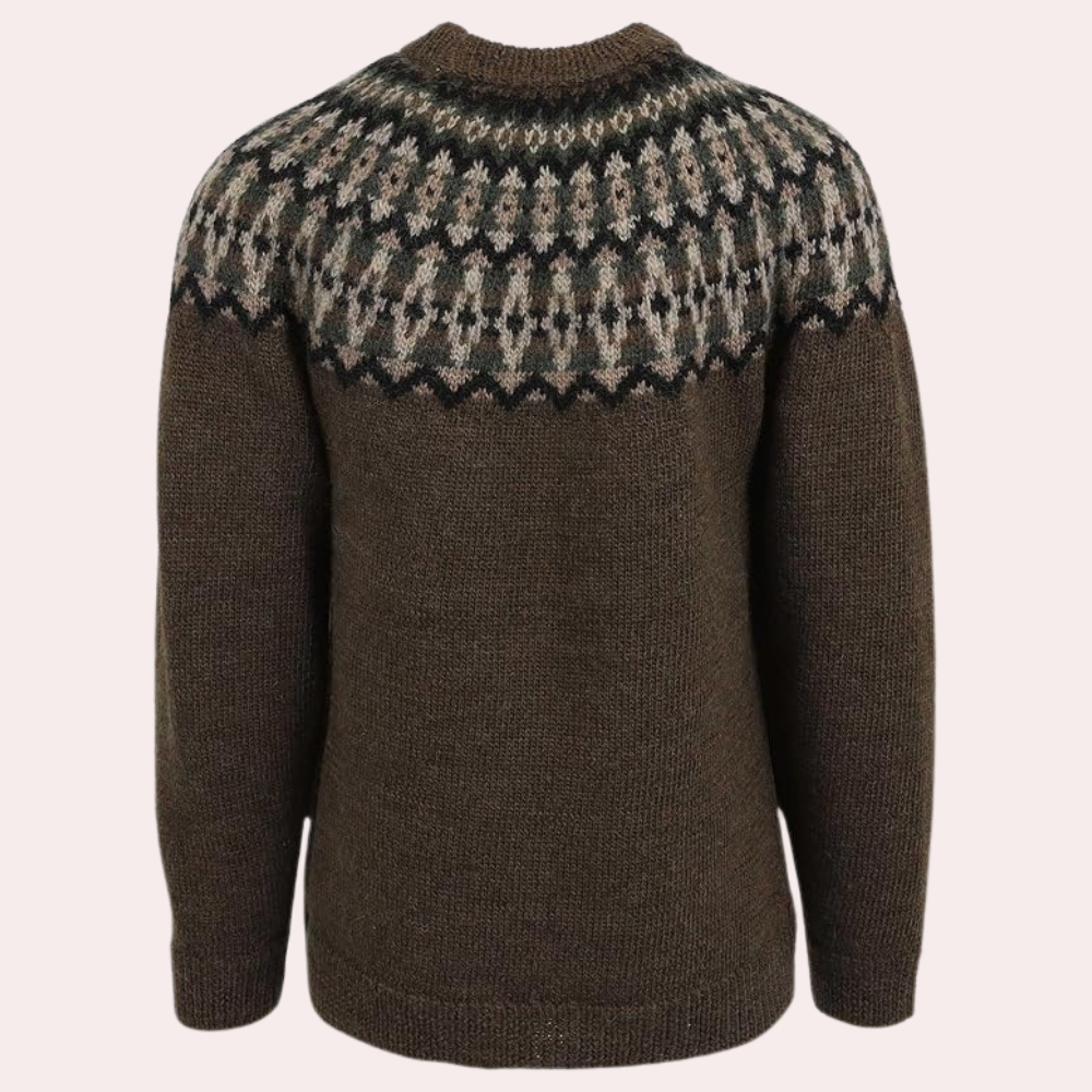 Dame Strikkegenser Retro med Koselig Stil 2