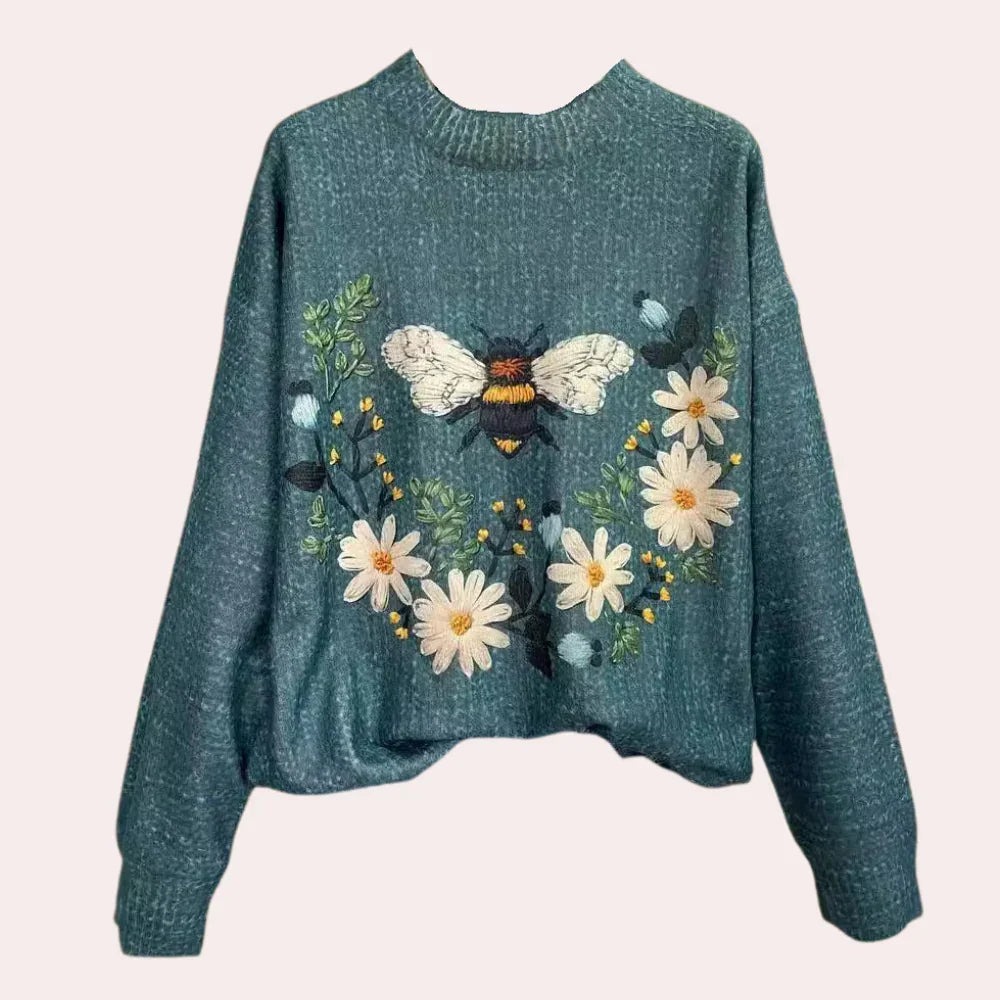 Dame Strikkegenser Trendy Stil 3